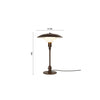 Louis Poulsen PH 3/2 aged brass opal bordlampe