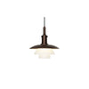 Louis Poulsen PH 3/3 pendel - Messing med opal glas