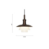 Louis Poulsen PH 3/3 pendel - Messing med opal glas