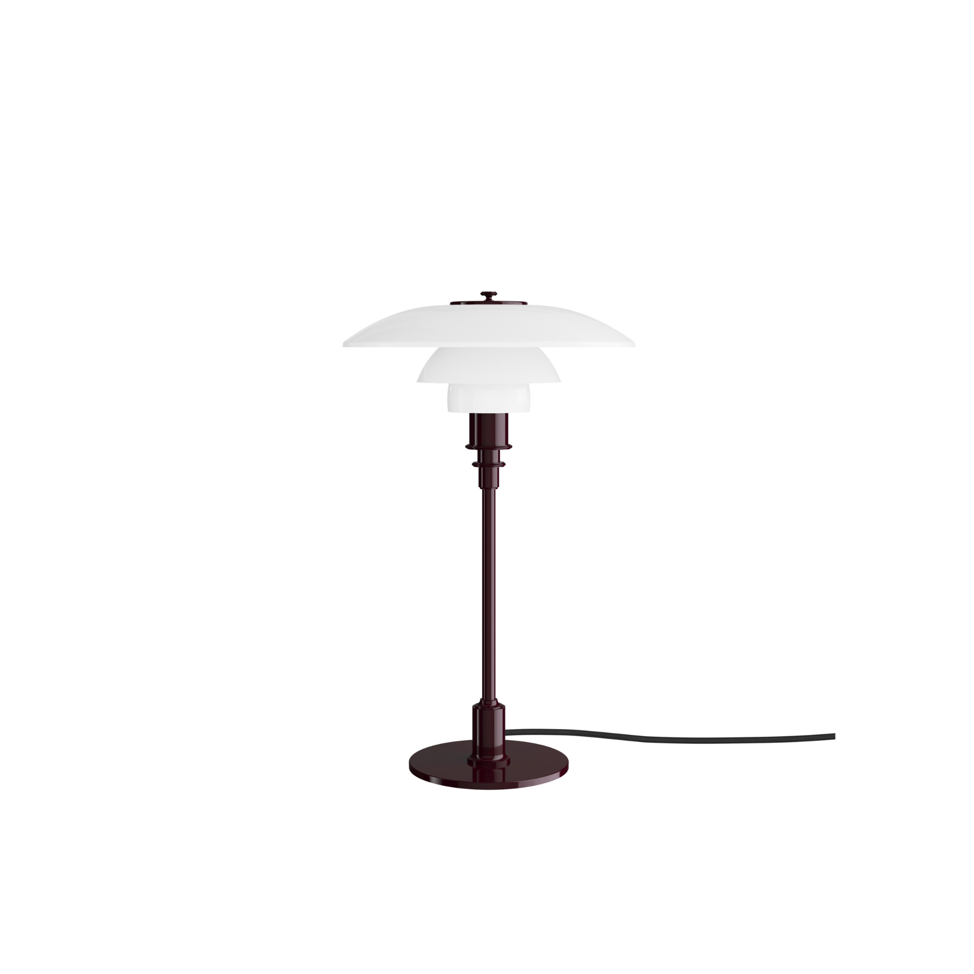 PH 3/2 bordlampe | Glossy Deep Burgundy