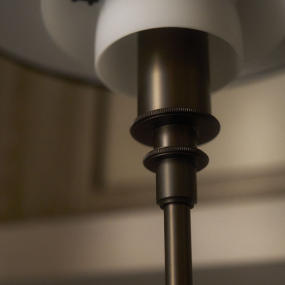 Louis Poulsen PH 3/2 aged brass opal bordlampe