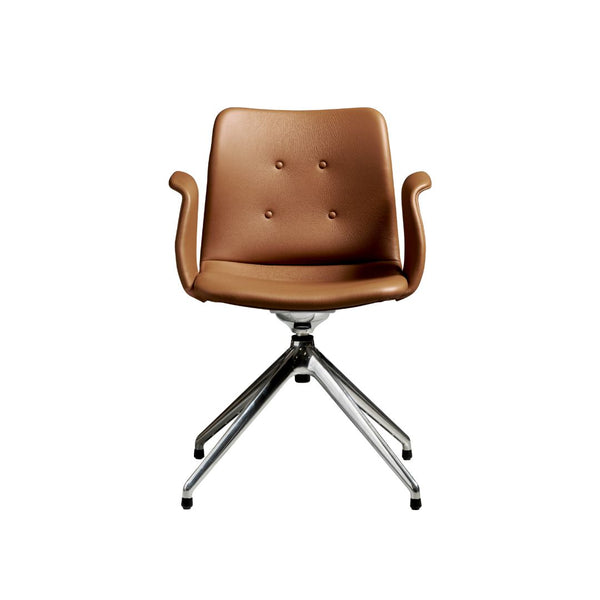 Bent Hansen Primum armstol med returdrej - Læder