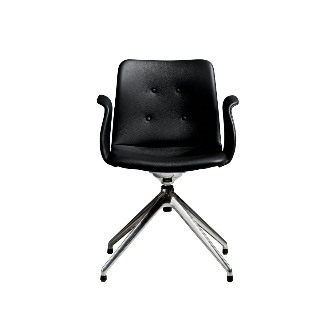 Bent Hansen Primum armstol med returdrej - Læder