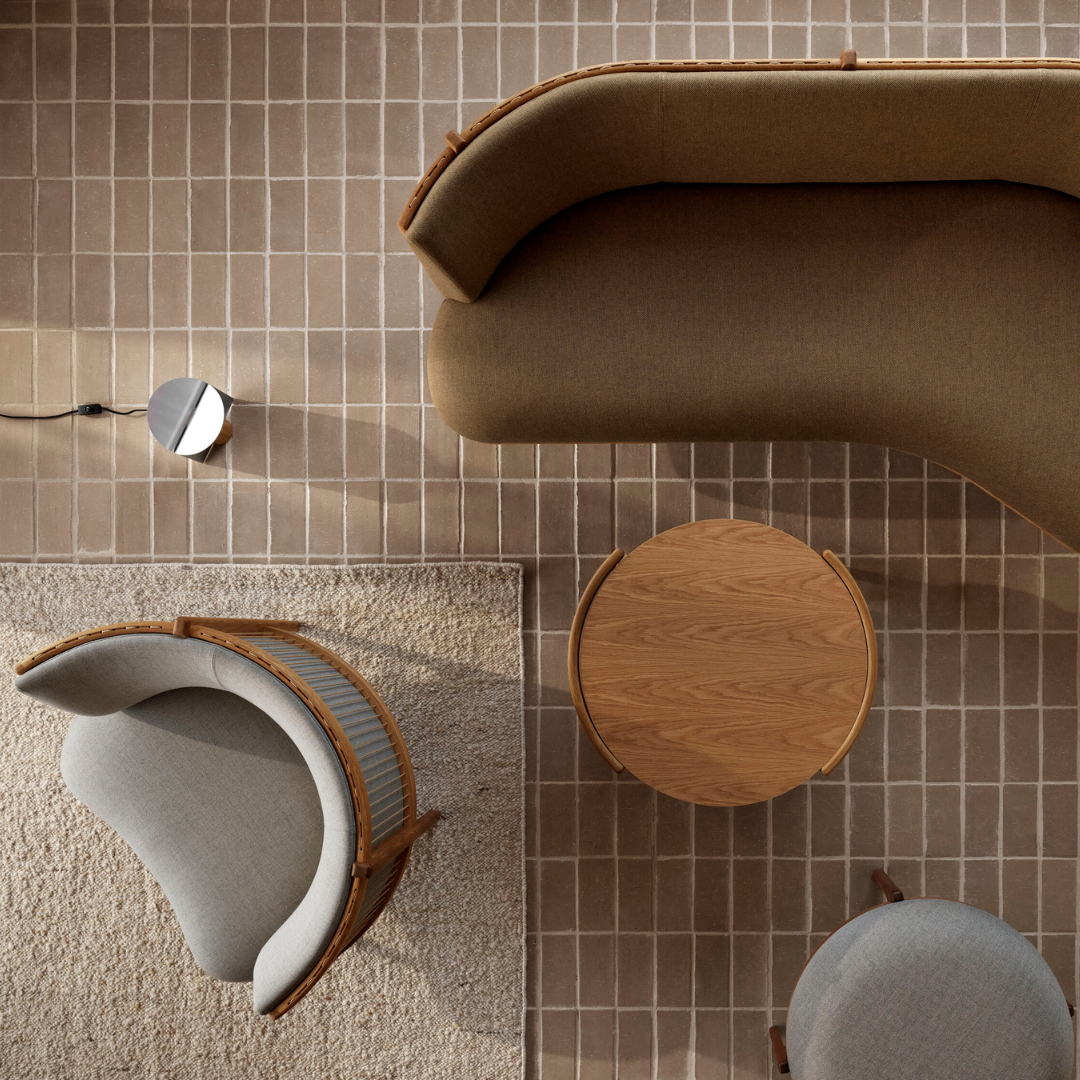 Rikke Frost RF1904 Sideways loungestol - Stof