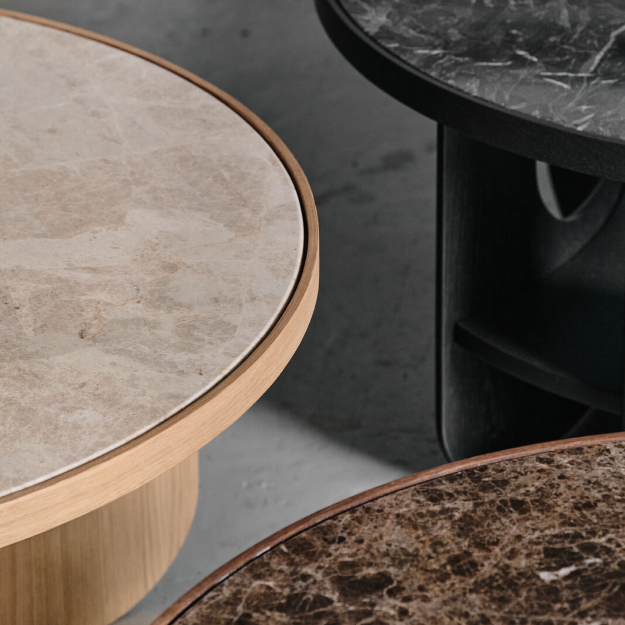 Rikke Frost Vido sofabord - marmor bordplade