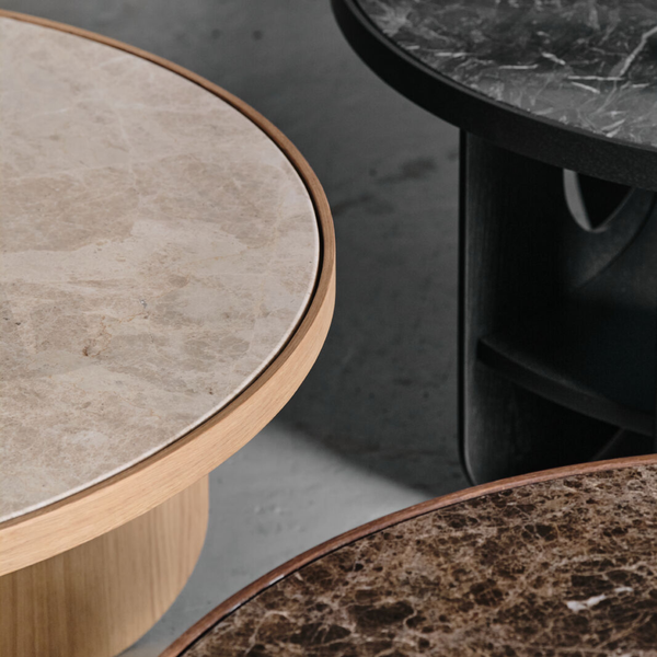 Rikke Frost Vido sofabord - marmor bordplade