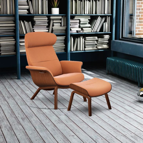 Timeout lænestol - 4 ben - Stof