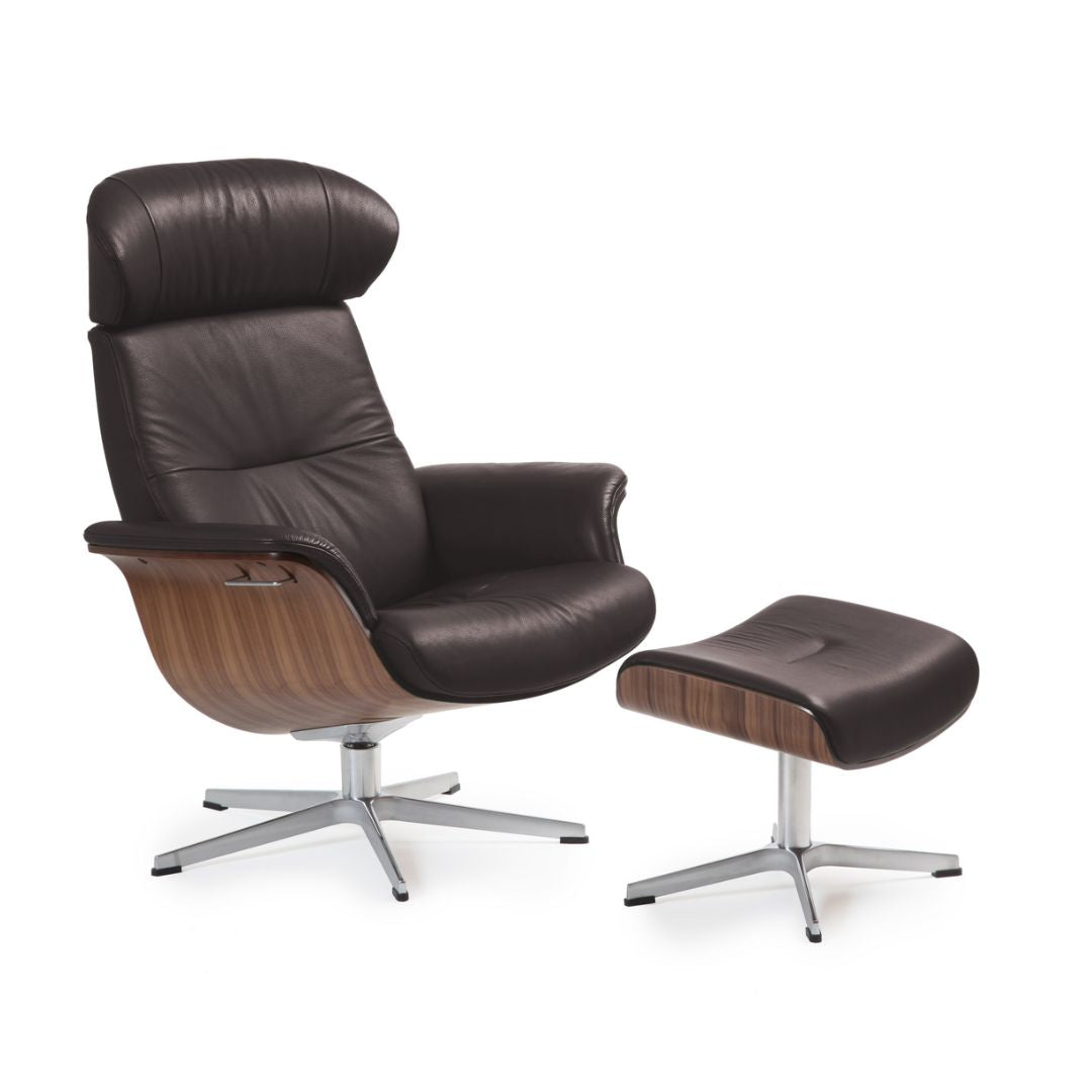 Timeout lænestol - Stjernefod - Læder