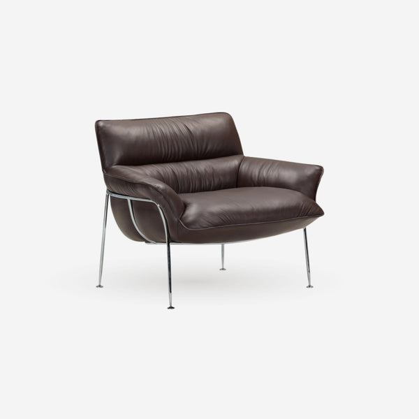 Duvet loungestol - Parma læder