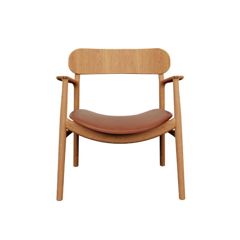 Bent Hansen Asger Lounge stol - Polstret sæde