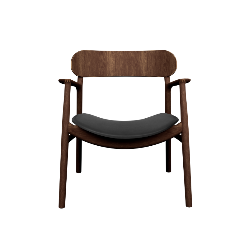 Bent Hansen Asger Lounge stol - Polstret sæde