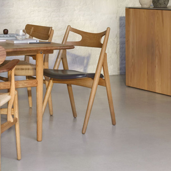 Hans J. Wegner CH29 Savbuk spisestuestol - Polstret sæde