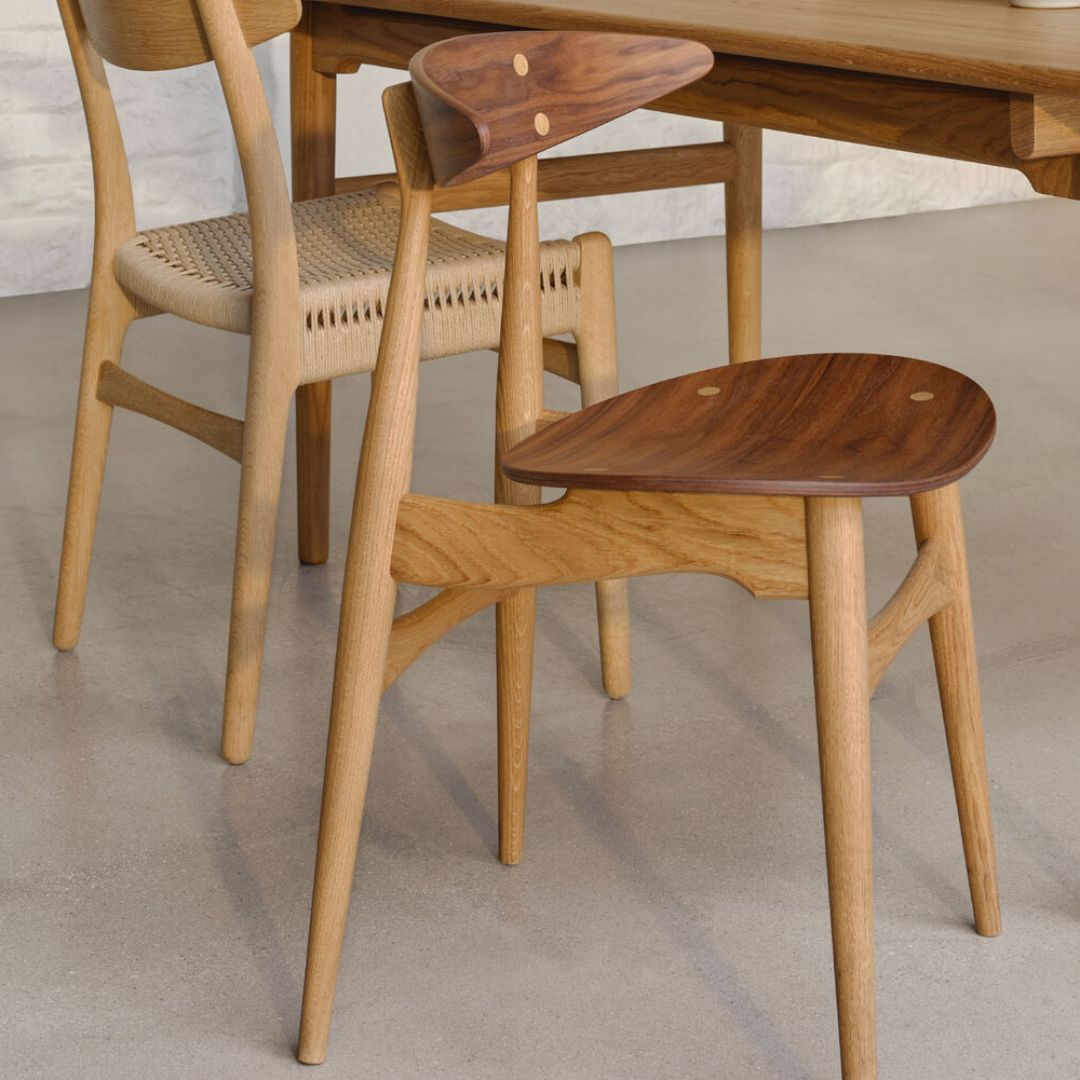 Hans J. Wegner CH33P spisestuestol - Polstret sæde