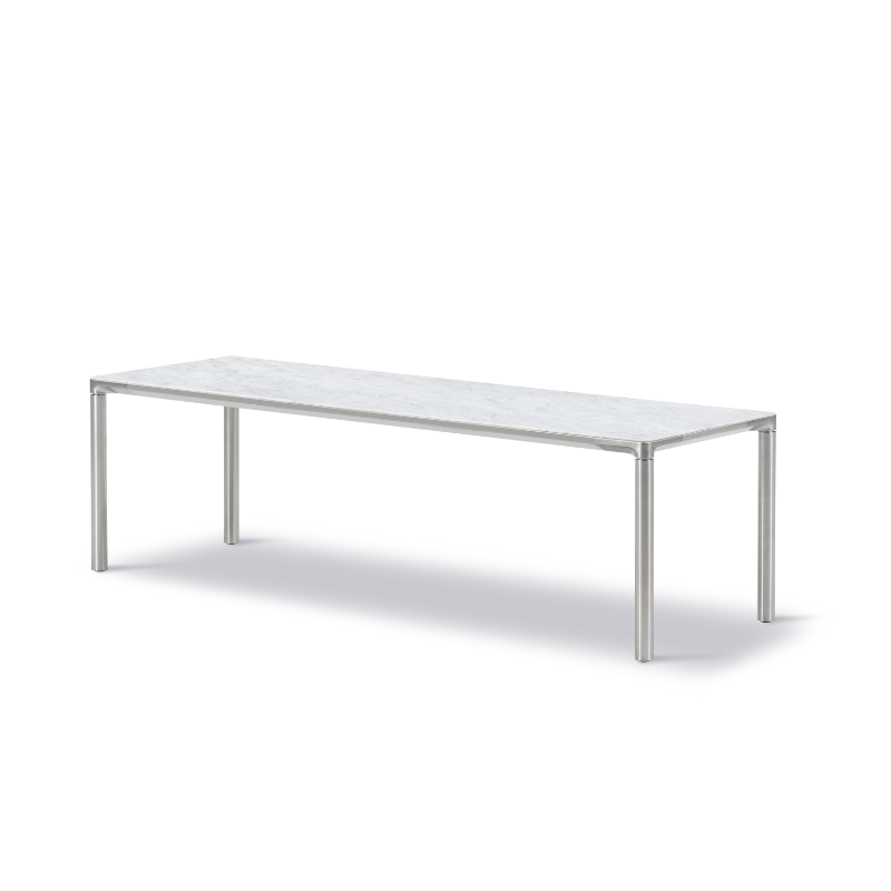 Fredericia Piloti sofaborde - Aluminium/Marmor