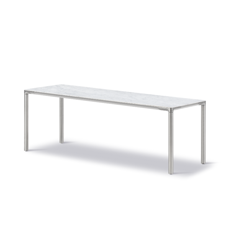 Fredericia Piloti sofaborde - Aluminium/Marmor