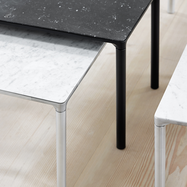 Fredericia Piloti sofaborde - Aluminium/Marmor