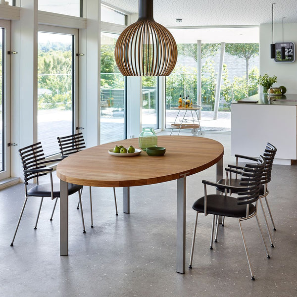 Naver Collection GM4106 Tiger spisestuestol med armlæn - Sort ask