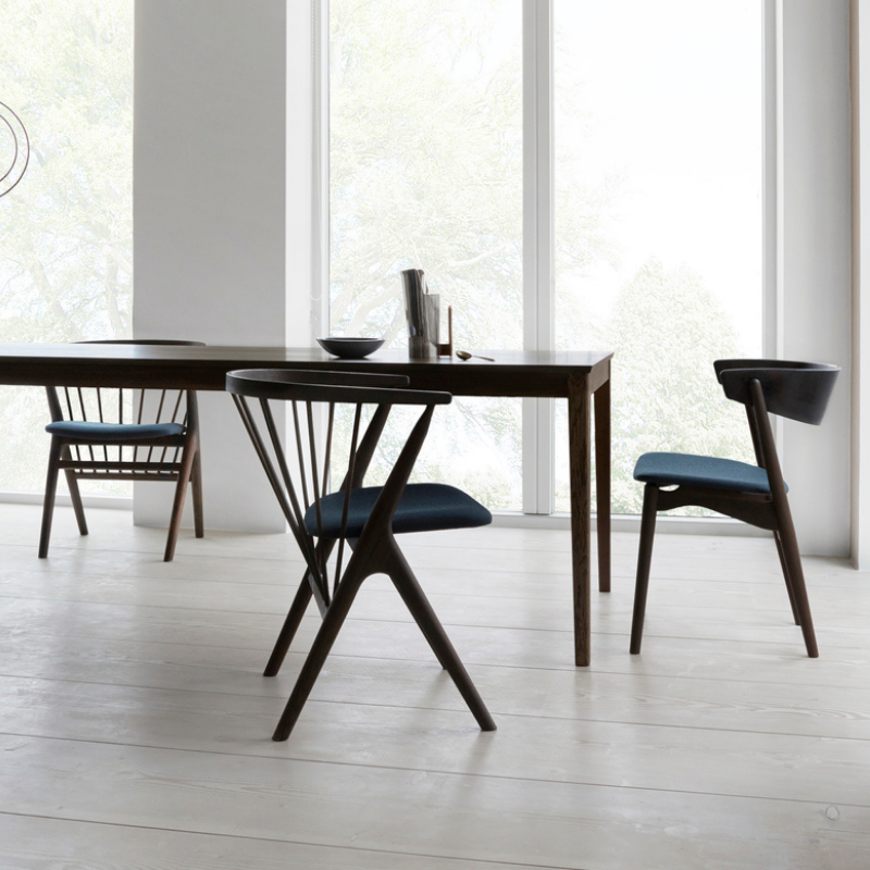 Sibast No. 8 spisestuestole - Polstret sæde