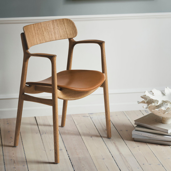 Bent Hansen Asger spisestuestol - Polstret sæde