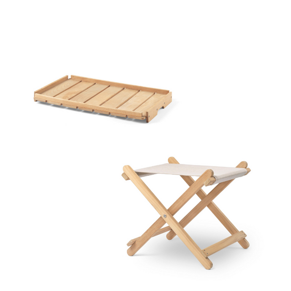 Børge Mogensen BM5768 / BM1069 - Skammel med bakke