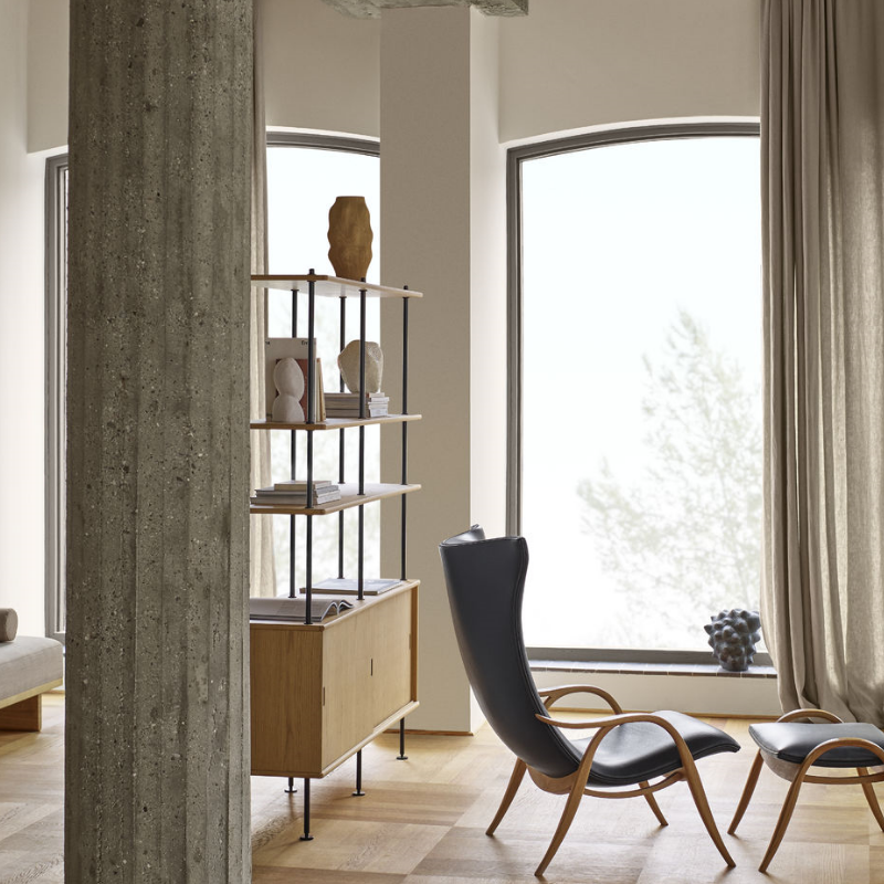 Børge Mogensen BM0253 Reol Opstilling 1 - Eg/valnød