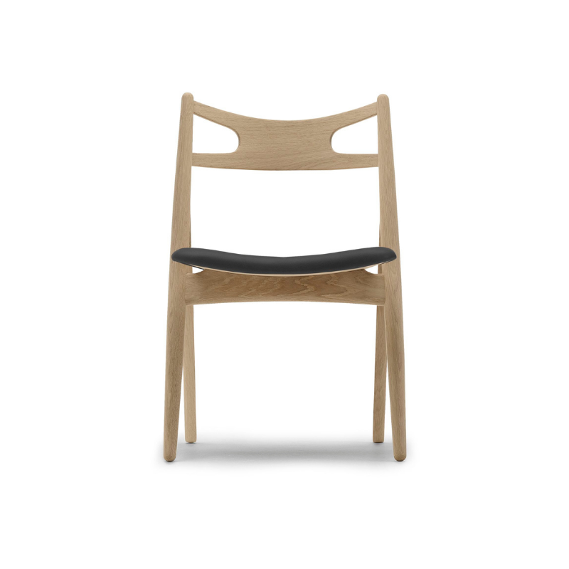 Hans J. Wegner CH29 Savbuk spisestuestol - Polstret sæde