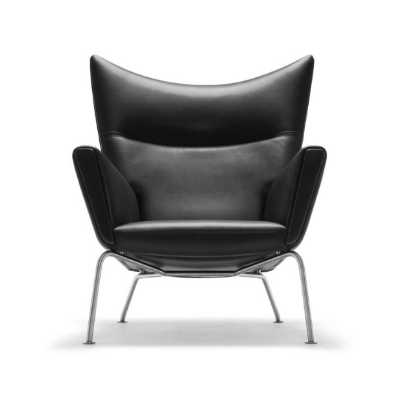 Hans J. Wegner CH445 Wing Chair lænestol - Læder
