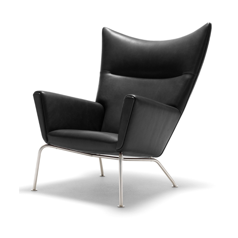 Hans J. Wegner CH445 Wing Chair lænestol - Læder
