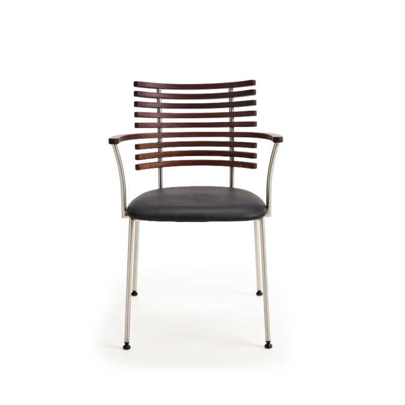 Naver Collection GM4106 Tiger spisestuestol med armlæn - Polstret sæde