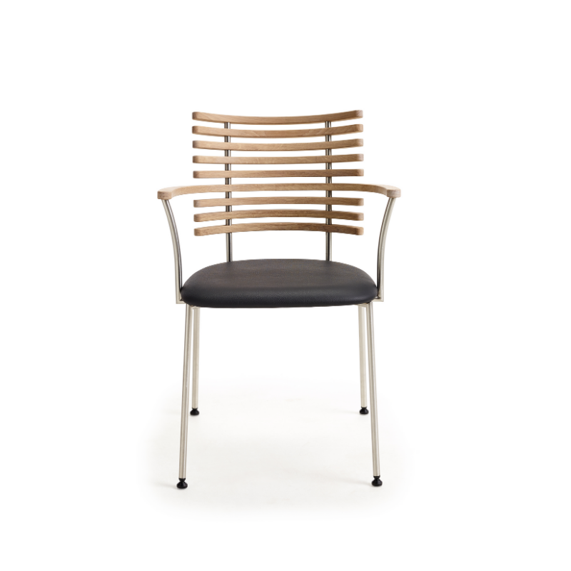 Naver Collection GM4106 Tiger spisestuestol med armlæn - Polstret sæde