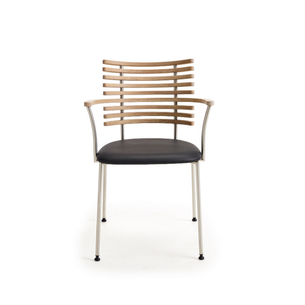 Naver Collection GM4106 Tiger spisestuestol med armlæn - Polstret sæde