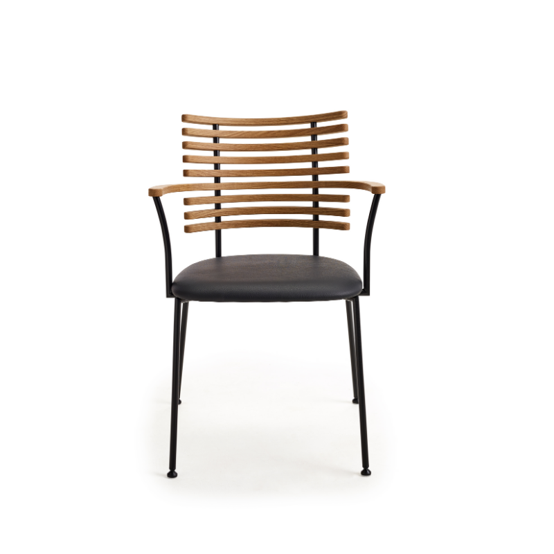 Naver Collection GM4106 Tiger spisestuestol med armlæn - Polstret sæde