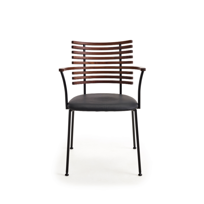 Naver Collection GM4106 Tiger spisestuestol med armlæn - Polstret sæde