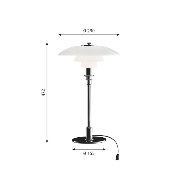 Louis Poulsen PH 3/2 bordlampe