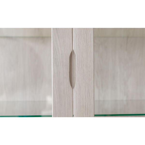 Klim Furniture V502 vitrineskab - eg/valnød